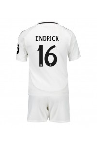 Real Madrid Endrick #16 Babytruitje Thuis tenue Kind 2024-25 Korte Mouw (+ Korte broeken)